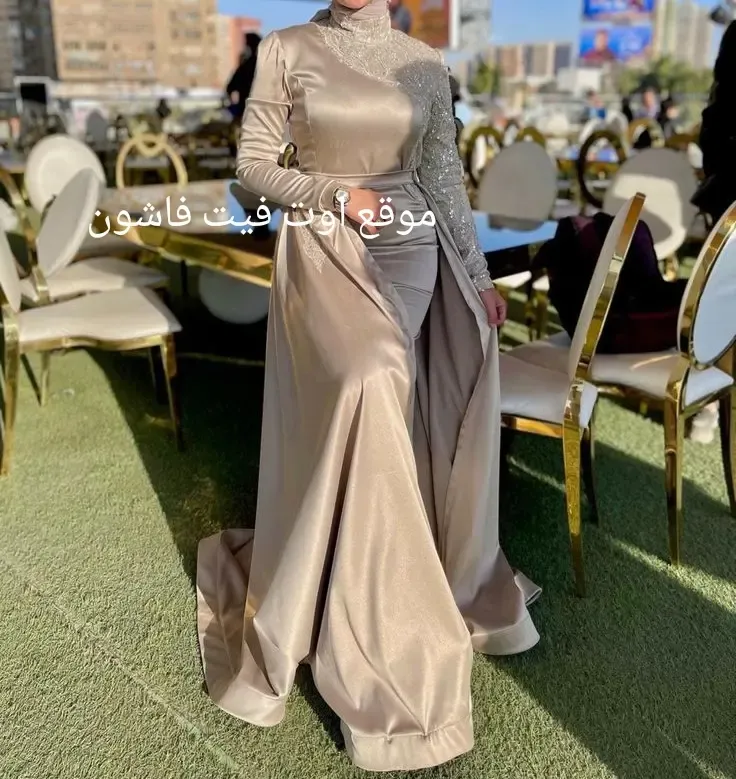 موضه فساتين 2024 فساتين سهره طويله للمحجبات 2024